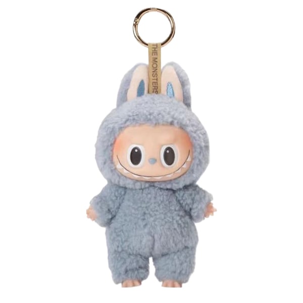 LABUBU The Monsters Etciting Macaron Plyschdockor Nyckelring Leksak Blind BoX Gåvor G