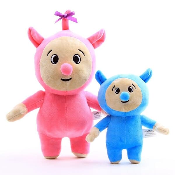 Billy och Bam Plysch Figurleksak Baby TV Mjuk stoppad docka för present NYHET 2PCS