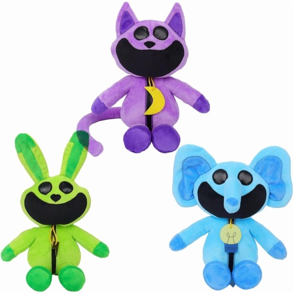 Smiling Critters Catnap Doll Plysch gosedjurleksak för barn och vuxna 3PCS-B