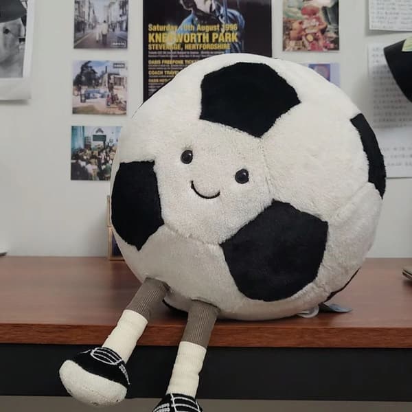 Jellycat Fotboll Gosedjur Amuseables Fluffy Samlarobjekt Sport 21CM mjuk