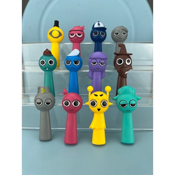80 st Sprunki Rhythm Box Spel Action Leksak Spelfigurer Leksaksfigur Present 12PCS/Set B