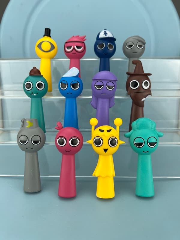 80 st Sprunki Rhythm Box Spel Action Leksak Spelfigurer Leksaksfigur Present 12PCS/Set F