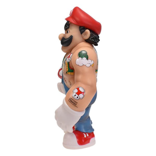 Super Mario Bros PVC Action Figur Leksaker Muscle Mario Collection Model Doll Presenter 8.1 inch