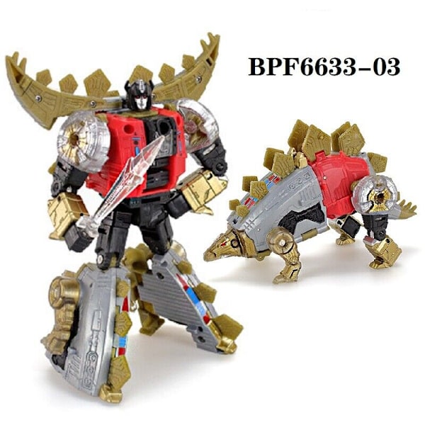 Transformator BPF 03 Snarl Dinobot Beast Dinoking Stegosaurus Action Figurleksak