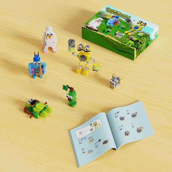 6 st My Singing Monsters Byggklossar Set Monster Action Figur Barn Presenter Leksak
