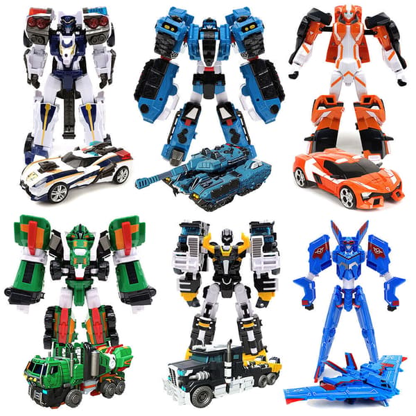 Tobot V Galaxy Detectives Transformer Robot Figur Tank Best Trail Bil Lastbil Leksak Shuttle