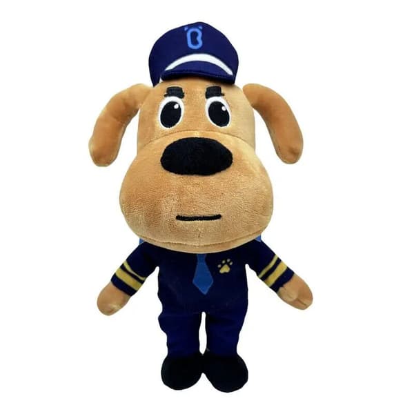 Sheriff Labrador Plyschleksak Tecknad Hund Gosedjur Figur Doll gåva