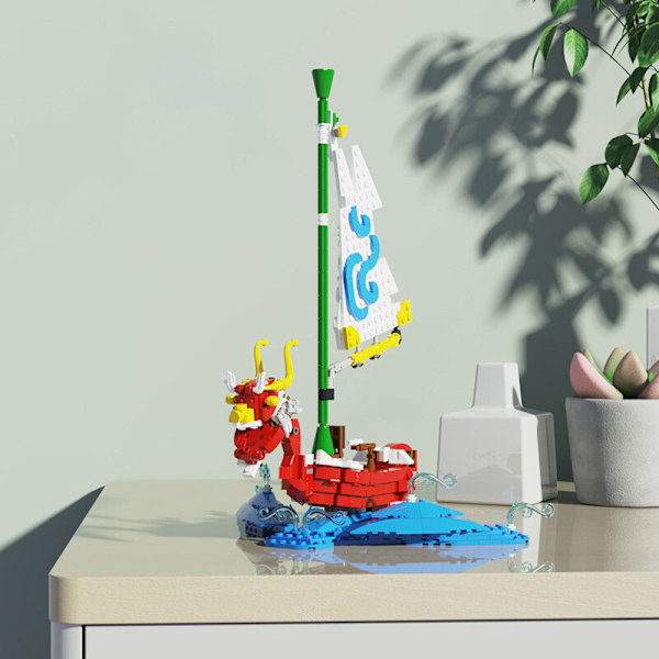 MOC The Legend of Zelda The Wind Waker Byggklossar Set Rörlig Våganordning