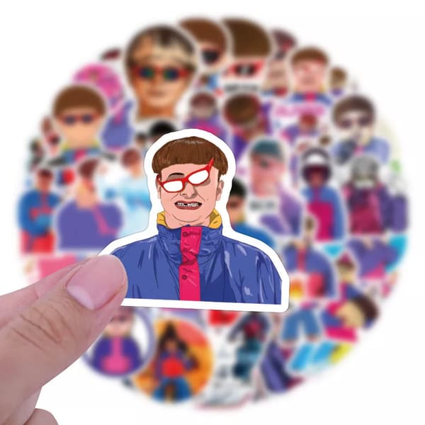 60X Oliver Tree Life Goes On Stickers Scrapbook Hydro Flask Guitar Mug Graffiti
