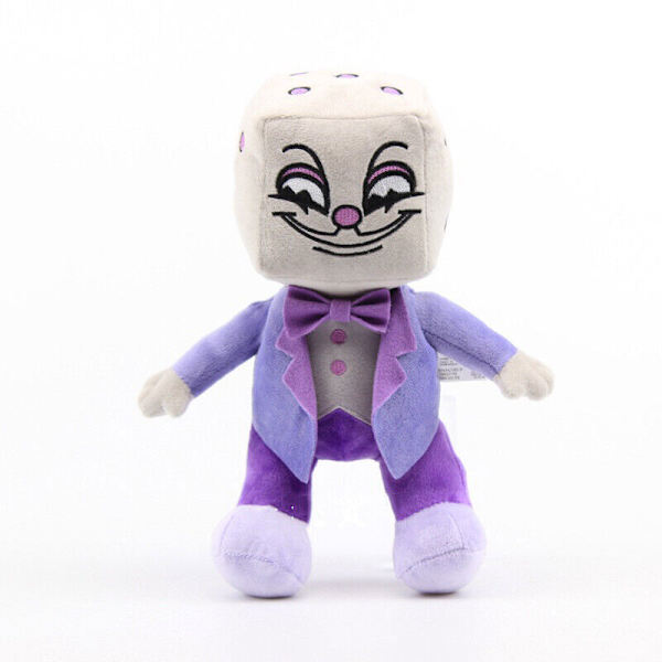 Cuphead Game Mugman Mecup och Brocup Tärningar Cup Head Plyschleksak fylld docka present King Dice