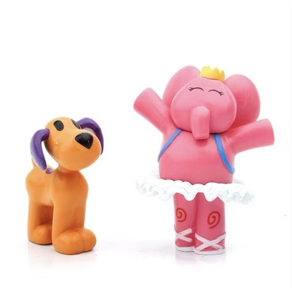 7 st/set Pocoyo Djur PVC Tecknade Figurer