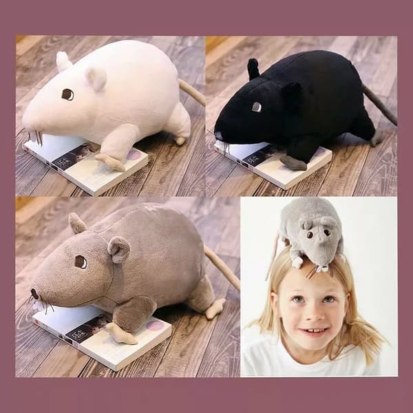 Soft Toy Plysch Gosig Ratta Black Rat Gose Teddy Stoftier Peluche gosedjur 3Pcs