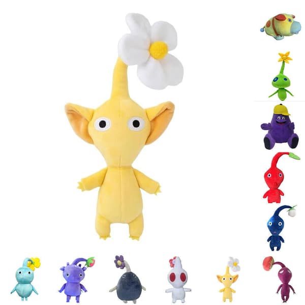 ﹒ Pikmin 4 Söt Plyschleksak Mjukt Gosedjur Samlarobjekt Presentdekorationer E
