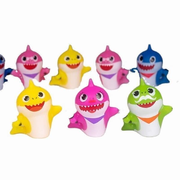 8 st Tecknad BABYSHARK Tårtdekoration Actionfigur Leksaker Dekoration Fest Barnpresent