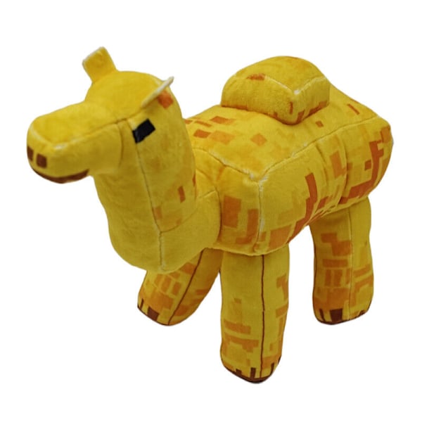 Minecraft MC Djur Kudde Plyschdocka Fylld Spel Mjuk Leksak för Barn Vuxen Gåva 26cm Yellow Camel
