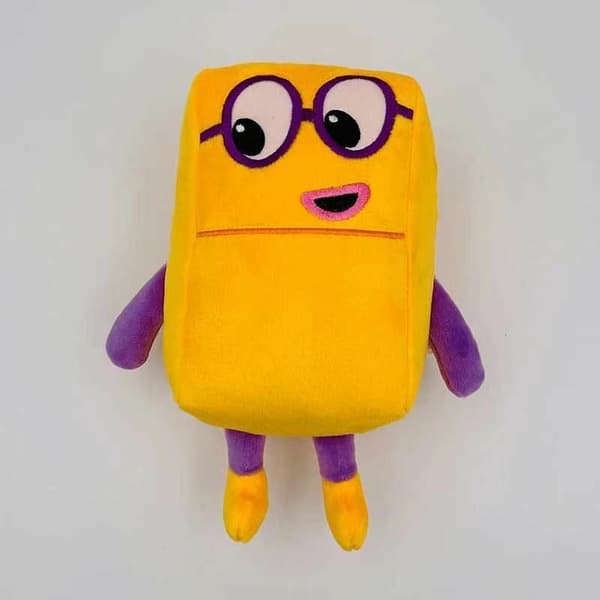 Numberblocks Tecknad Plyschdocka 1-10 Nummer Barn Mjuk Pedagogisk Leksak Gåva Five