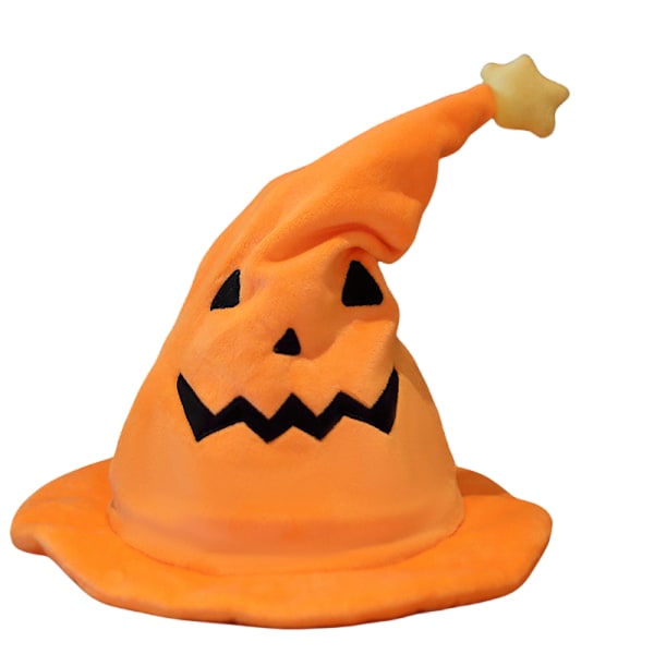 Söt Halloween Pumpa Elf Hatt För Dans Performance Party 30*30*40cm Yellow