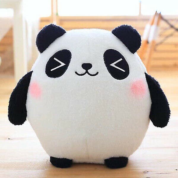 Supersöt Panda Doll Creative Plyschleksak för barn Mjukkudde Leksakspresent Ny 1 18cm