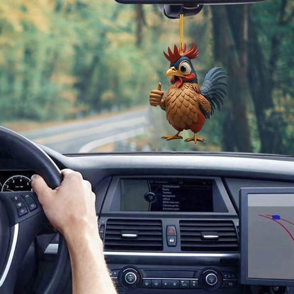 Animal Chicken Rooster Series Tree Pendant Akryl Ornament Pendant Decorating D
