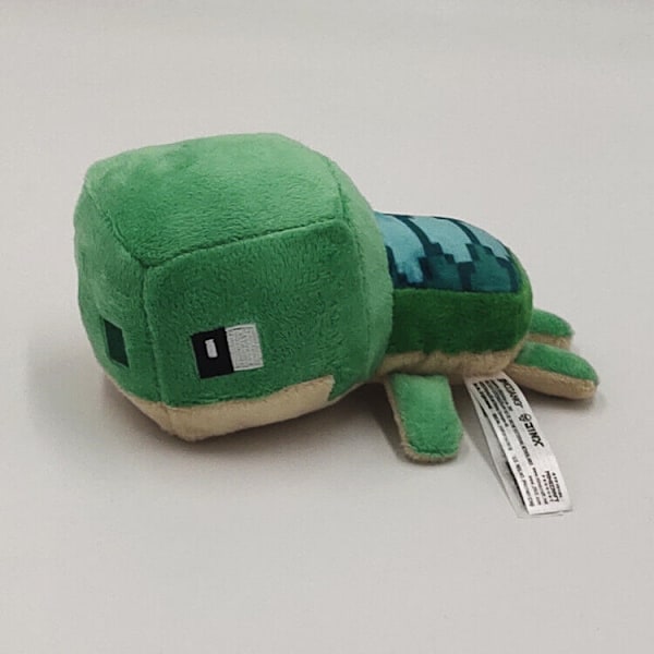 10 stilar Tecknad Minecraft Djur Plyschdocka Leksak Mjuk Fylld Barn Söt Gåva 15cm Prone Turtle