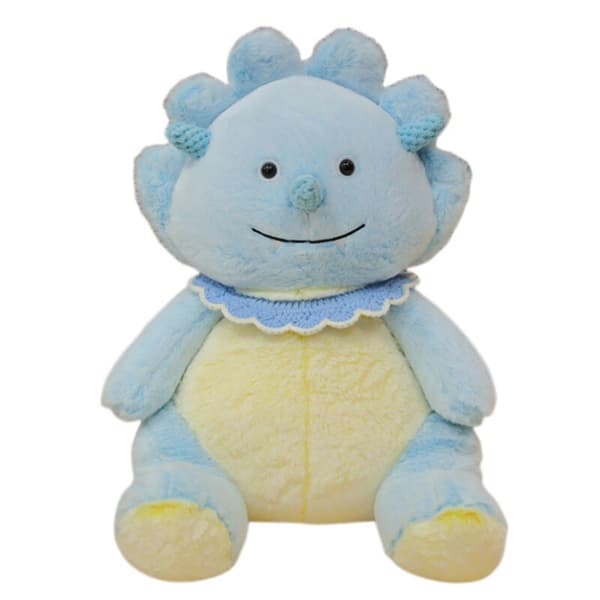 Plyschleksak Triceratops Docka Sovkudde Dekoration Barn Söt Bekväm Blue 25cm/9.84in