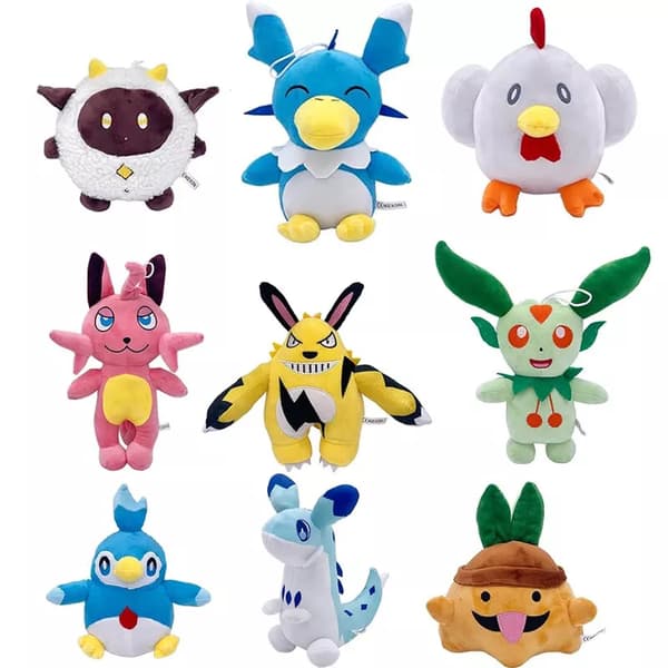 Palworld Lamball Plyschleksak Gosedjur docka Present för flicka Pojke 4pcs