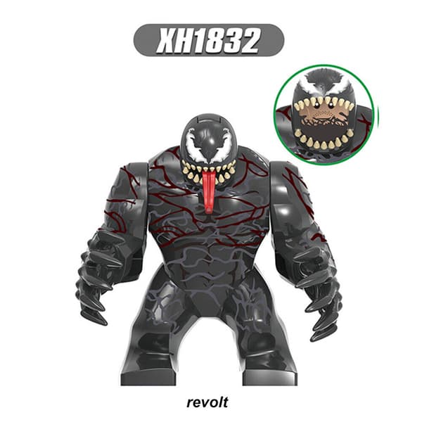 VENOM STOR, 7,5 cm, Anpassad Minifigur Byggkloss Julklapp 1832