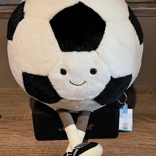 Jellycat Fotboll Gosedjur Amuseables Fluffy Samlarobjekt Sport 21CM mjuk