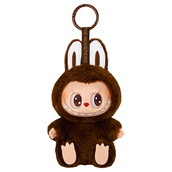 LABUBU The Monsters Etciting Macaron Plyschdockor Nyckelring Leksak Blind BoX Gåvor Only Protective Cover