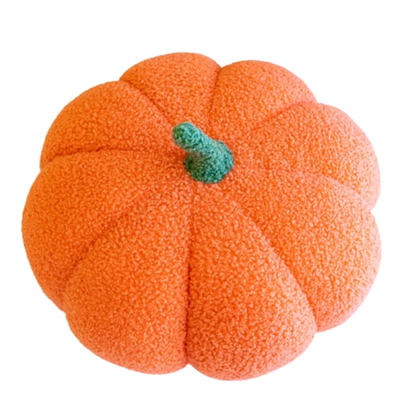 Imiterad pumpa kudde Halloween plyschleksaker Heminredning Julklappar Orange 35CM