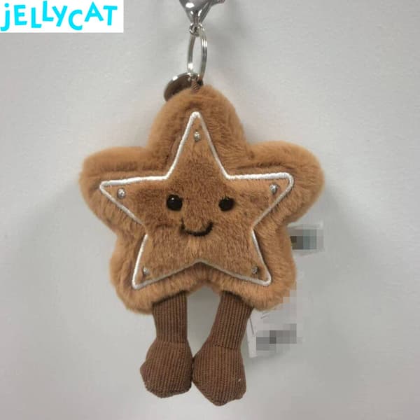 JellyCat Söt Amuseable Cookie Plysch Stjärnform BNWT Gåva leksak mjuk