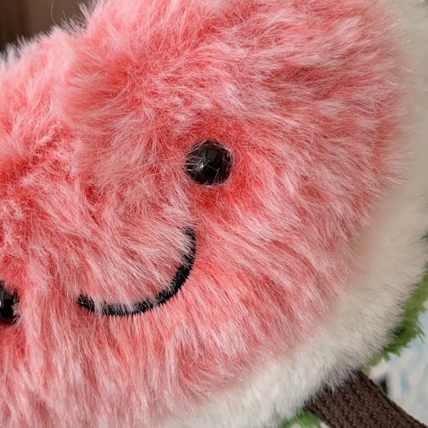 Jellycat Vattenmelon Plyschleksak 9 cm Amuseable Fruktskiva Väskberlock Nyckelring mjuk