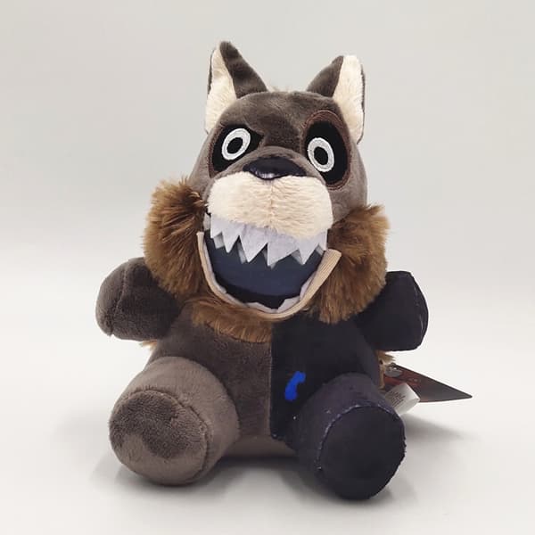 Five Nights at Freddy's Skräckspel Plyschleksaker Docka Gåva 19cm Grå Varg FNAF mjuk