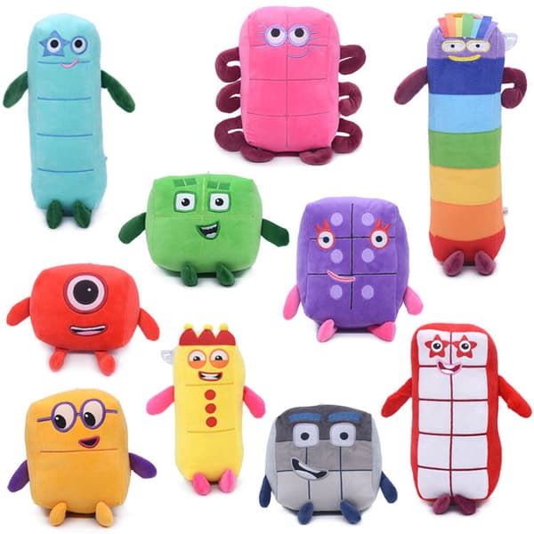 Numberblocks Digital Blocks Anime Gosedjur Plyschdocka Barn Action-Figur Mjuka Leksaker digit4-15cm