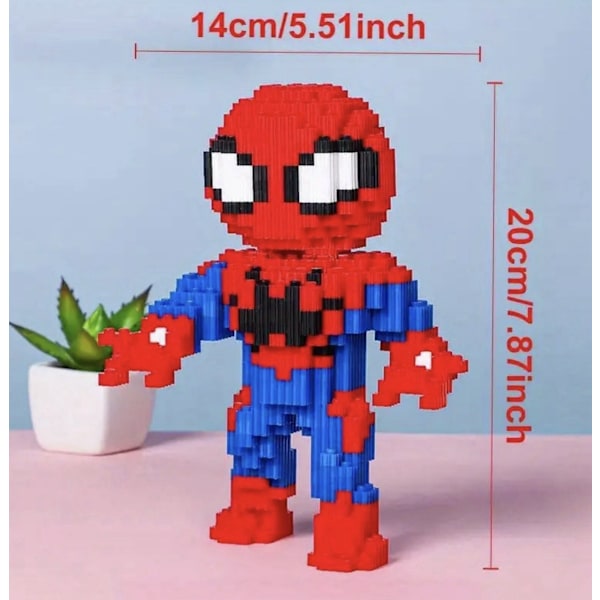 1340 st Marvel Spider-Man Byggklossar Pedagogiskt Set
