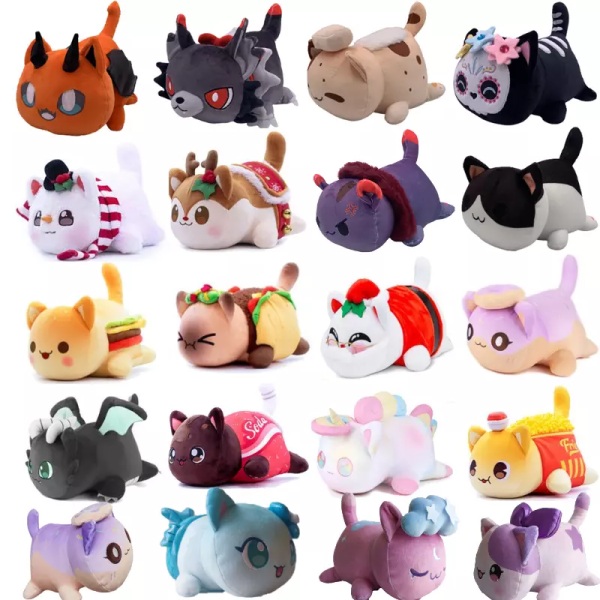 Meows Aphmau Plyschdocka Aphmau Mee Meow Sovkudde Barn Mjuka Leksaker Julklapp Demon