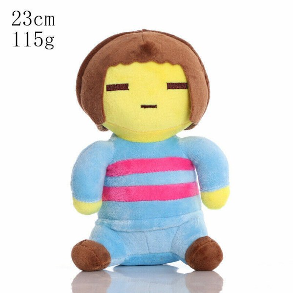 Deltarune Undertale Lancer Ralsei Asriel Plysch Figur Leksak Mjuk Fylld Docka Gåva Girl In Blue and Red 23cm