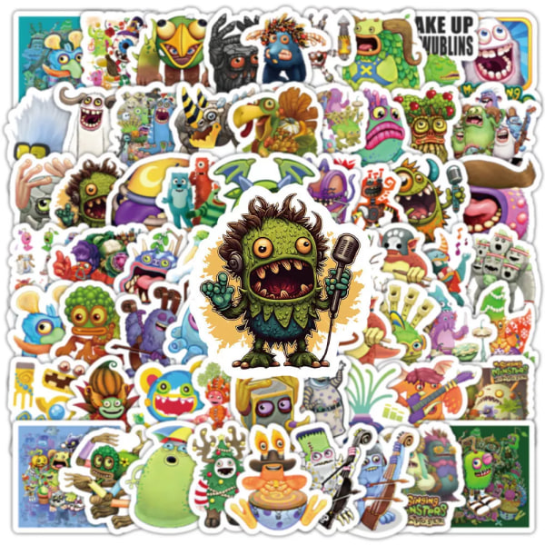 100X My Singing Monsters Steam Game Stickers Apple iOS Skateboard Android Reward