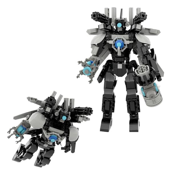 Skibidi Toalettblock Titans Cameraman Titans Speaker Man Building Blocks Figur A