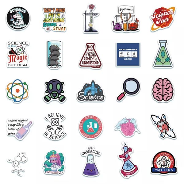 50st Science Laboratory Kemi Lab Fysik Big Band Theory Theme Stickers