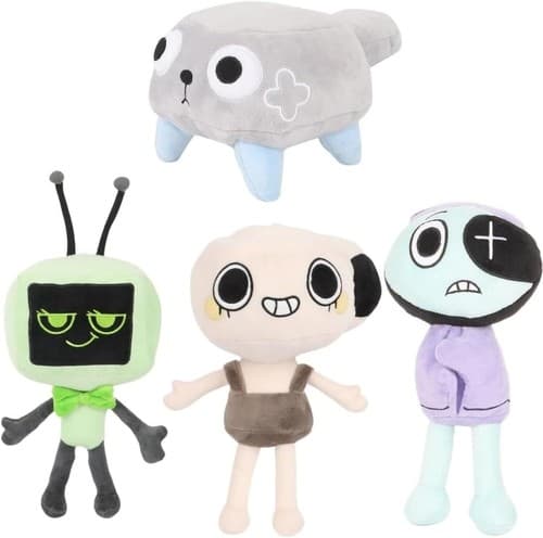 1-5 st Dandy s World Plysch Set Pebble Vee Shelly Astro Plyschleksaker för Barnpresent 3 Pcs