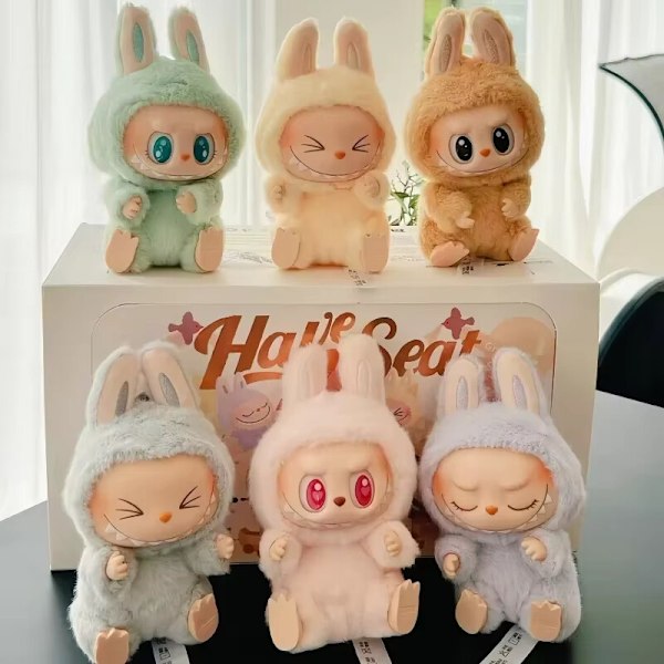 The Monsters - Labubu Have a Seat Series Vinyl Plyschleksaker Docka Söt Anime Figur F