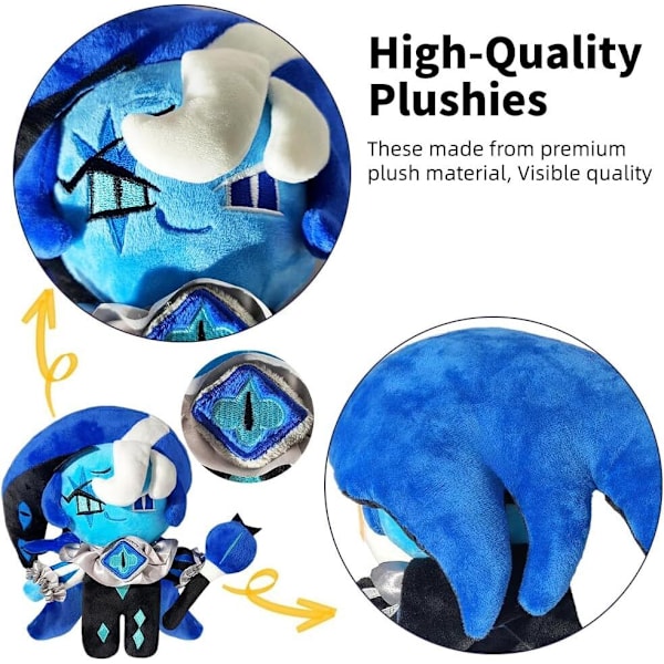 Shadow Milk Cookie Plyschleksak Docka Figur Spel Cookie Run: Kingdom Gosedjur- Espresso Cookie