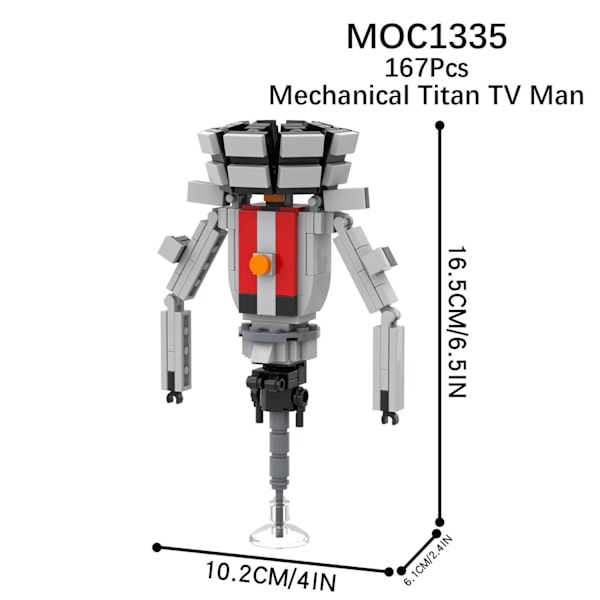 Mini Kameraman Modell Byggklossar Set för Skibidi Toalett MOC Klossar Leksaker Kit Biochemical sound engineer