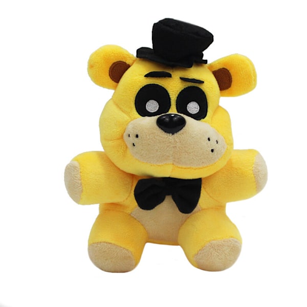 7 0 FNAF Sanshee Five Nights at Freddy's Mjukdjur Plyschdocka för Barn GULDBJÖRN