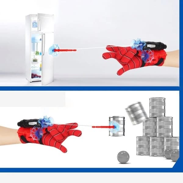 Spiderman Web Shooter Leksak för Barn Cosplay Launcher Spider Silk Handske Handledslansering Red Glove