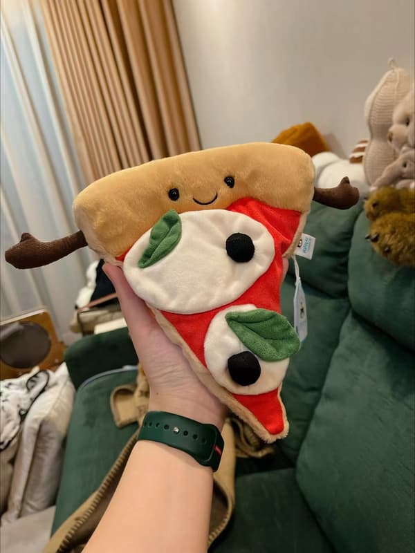 Nyhet JellyCat Amuseables Pizza Slice Mjukisdjur Med Etiketter Intakta plysch