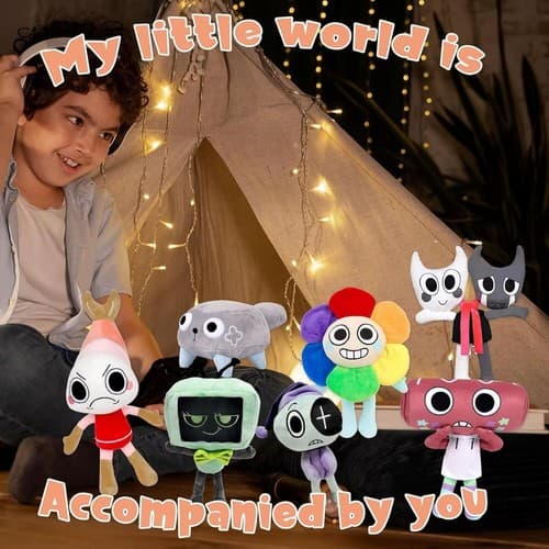 1-5 st Dandy s World Plysch Set Pebble Vee Shelly Astro Plyschleksaker för Barnpresent 5 Pcs