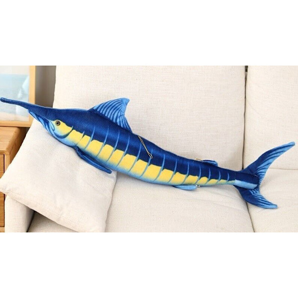 39" Atlantic Blue Marlin Fish Kudde Gosedjur Plyschleksaker Docka Barnpresenter