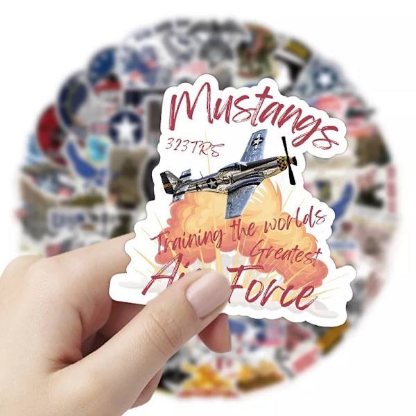 50X U.S. Air Force USAF Naval Aviator Fighter Aircrafts Stickers Scrapbook Phone